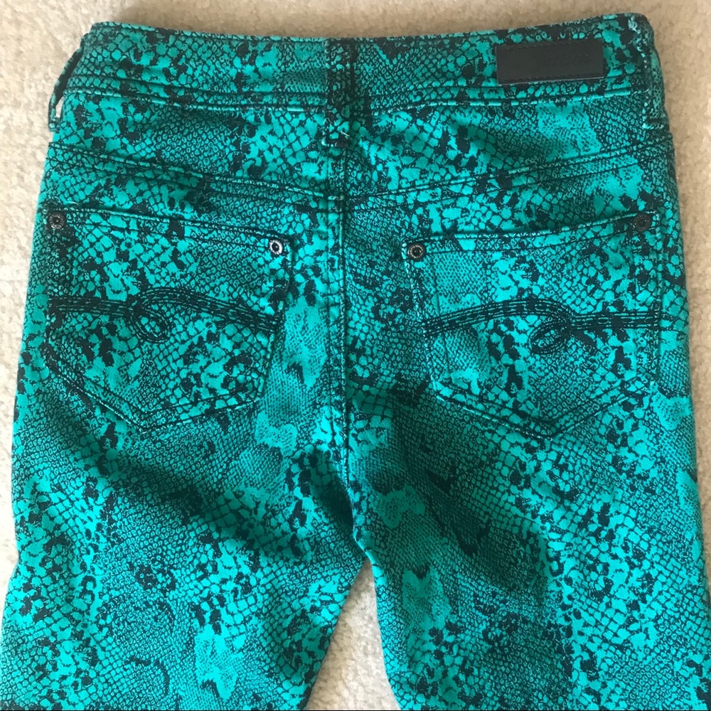 GIRLS Spring Python print Justice skinny pants - Picture 2 of 4